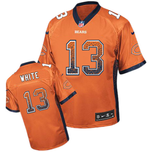 Men's Limited Kevin White Nike Jersey Orange - #13 Drift Fashion NFL Chicago Bears